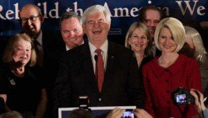 Gingrich, South Carolina primary, victory speech, 2012 presidential election