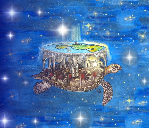 earth on turtle back