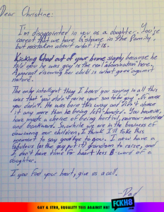granddad letter to homophobic daughter