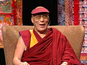 dalai lama laughing