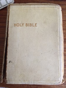 the author's childhood Bible
