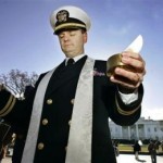 Chaplain Gordon James Klingenschmitt praying in the name of Jesus