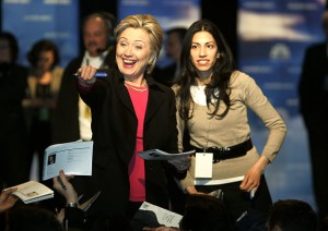 Mrs. Hillary Clinton and Mrs. Huma Weiner, Disgraced Wives of Democrat Sex Deposts