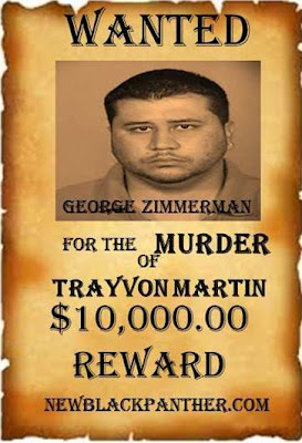 NEW BLACK PANTHERS PUTS $10,000 $10,000 BOUNTY ON THE HEAD OF DEVIL MURDERER GEORGE ZIMMERMAN