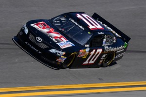 David Starr drove the #10 car for TriStar Motorsports at the NASCAR Nationwide Series DRIVE4COPD 300 at Daytona International in February of 2014 (photo courtesy of NASCARMedia.com)