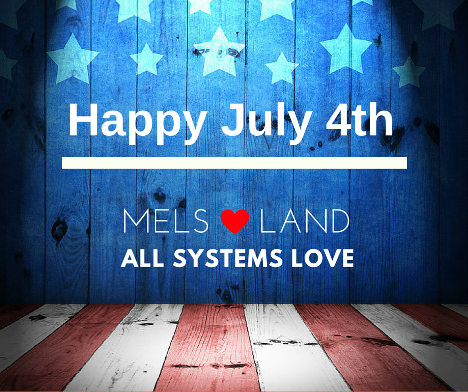 Melanie Lutz All Systems Love July 4th independence day