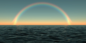 Rainbow over Sea