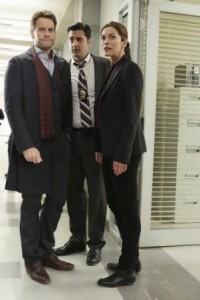 Dr. Harry Morgan (Ioan Gruffudd),Detective Hanson (Donnie Keshawarz) and  Detective Jo Martinez (Alana De La Garza). (ABC)