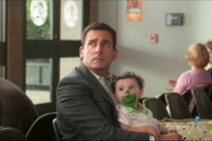 Steve Carell and either Zoey or Elise Vargas. (Disney)