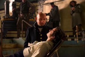 Dr. Lamb (Ben Kingsley) "treats" Dr. Newgate (Jim Sturgess) in "Stoneheart Asylum." (Millennium Entertainment)