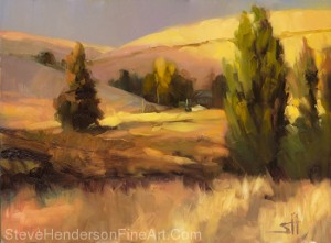 Homeland 1 inspirational original oil painting of rural country meadow and field by Steve Henderson licensed wall art home decor prints at framed canvas art, icanvas, great big canvas, amazon.com, art.com, and allposters.com