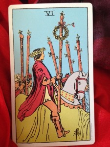 "six of wands tarot card"