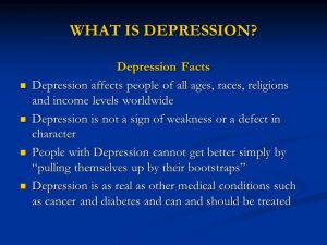 WHAT+IS+DEPRESSION+Depression+Facts