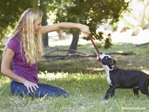 people-woman-dog