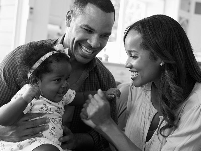 family-parenting-with-baby-bw_credit-Shutterstock.com