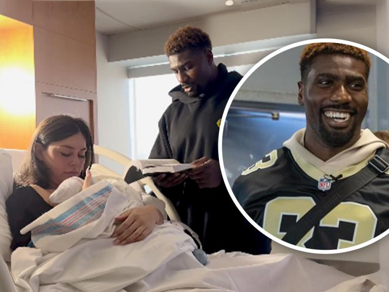 NFL Star Juwan Johnson Praised For Reading Scripture Over Wife and Newborn Baby: 'A Godly Husband'