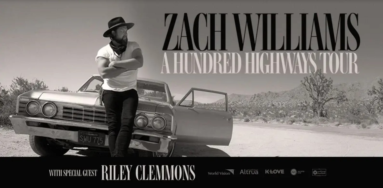 Zach Williams, Christian blues and southern rock artist, marketing collateral