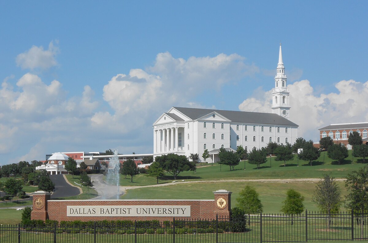 Dallas Baptist University campus and chapel in South Dallas