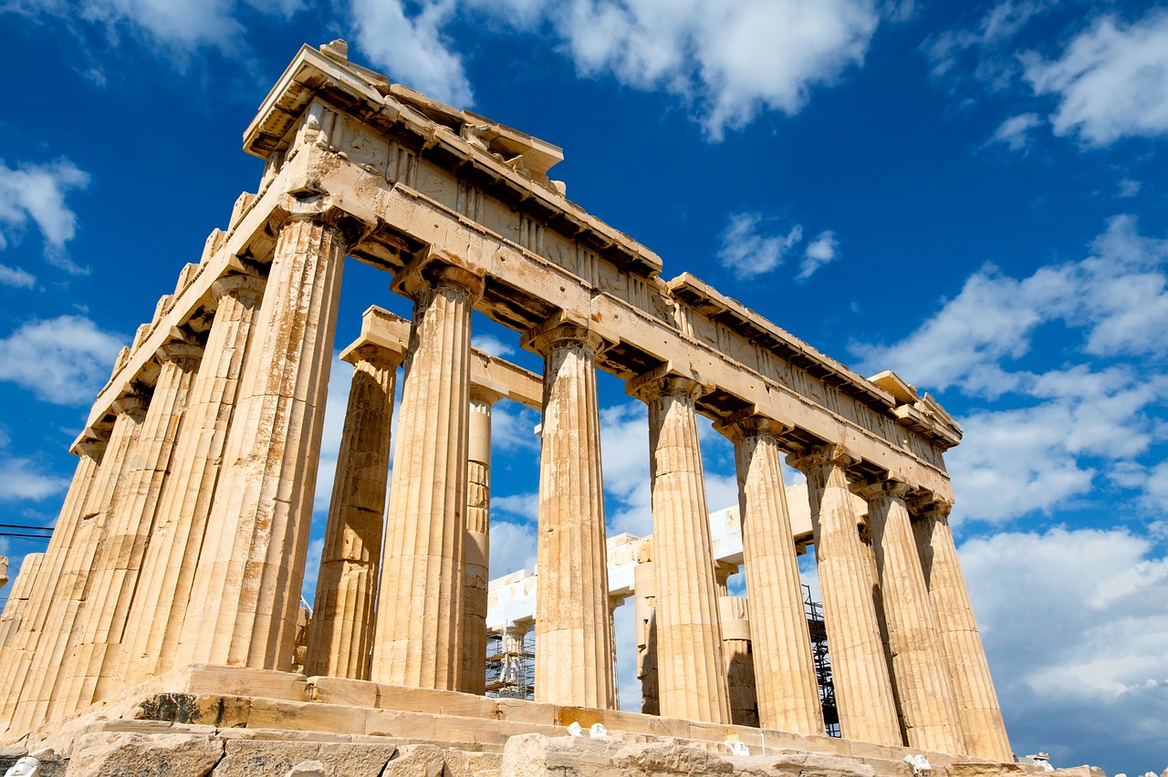 The ancient Greek structure on top of the Acropolis, the Parthenon