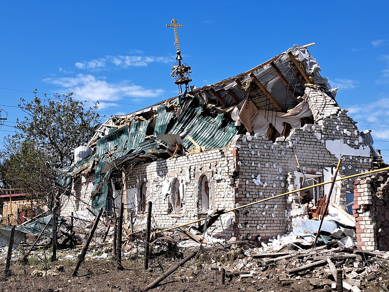Church in Vesele village (Kherson region of Ukraine) 