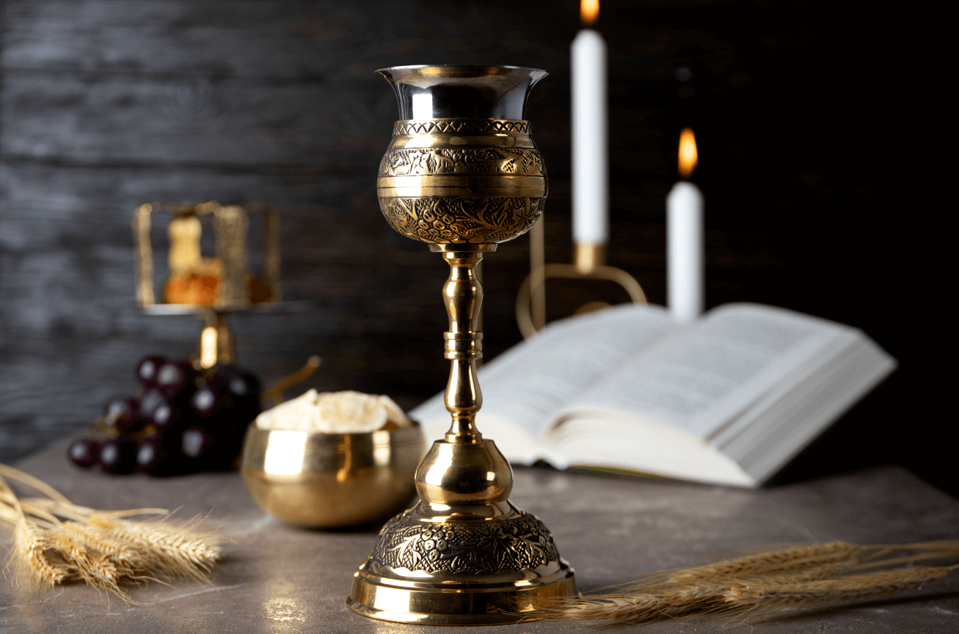 A Eucharist and chalice in a Catholic Church