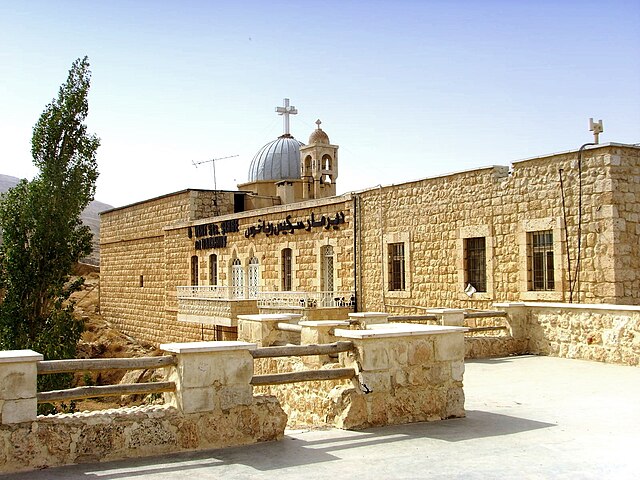 The Saint Sarkis Monastic Complex is in Syria, known as Mar Sarkis