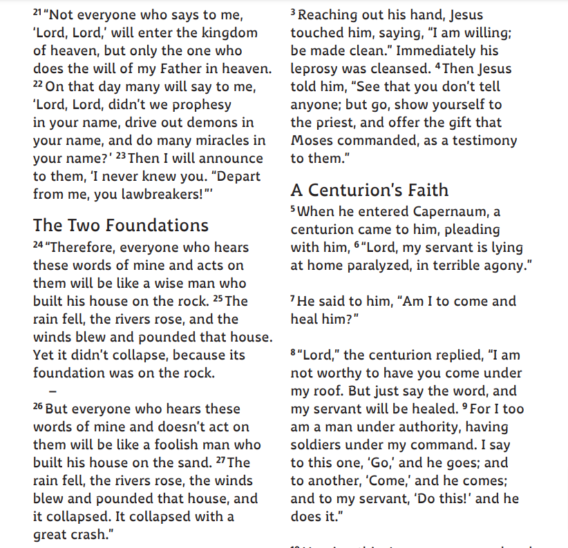 A page from the CSB Bible with enhanced font for children who struggle with dyslexia.