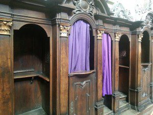 - confessional Prague cathedral