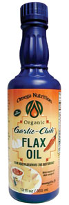 garlic chili flax seed oil