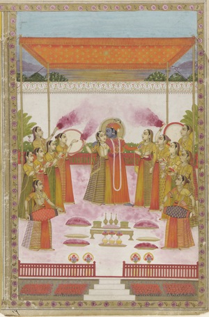 Holi_Festival Krishna_Radha_and_Gopis