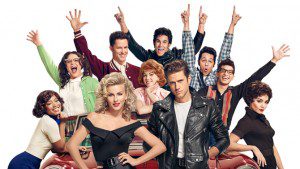 GREASE: LIVE: (L-R): Keke Palmer, Kether Donohue, Julianne Hough, Andrew Call, Carly Rae Jespen, Carlos PenaVega  Aaron Tveit, David Del Rio, Jordan Fisher and Vanessa Hudgens in GREASE: LIVE airing LIVE Sunday, Jan. 31, 2016 (7:00-10:00 PM ET live/PT tape-delayed) on FOX. Cr: Tommy Garcia/FOX