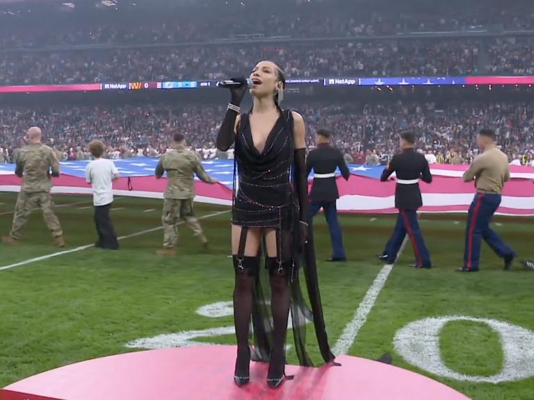 Pop Star Sparks Outrage Over Revealing Outfit During National Anthem at