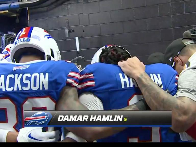 In Jesus Name': Damar Hamlin Returns to Field for Buffalo Bills