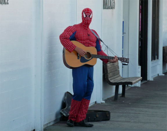 Spider-Man Playing Guitar