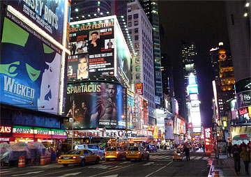 Times Square in NYC at Night